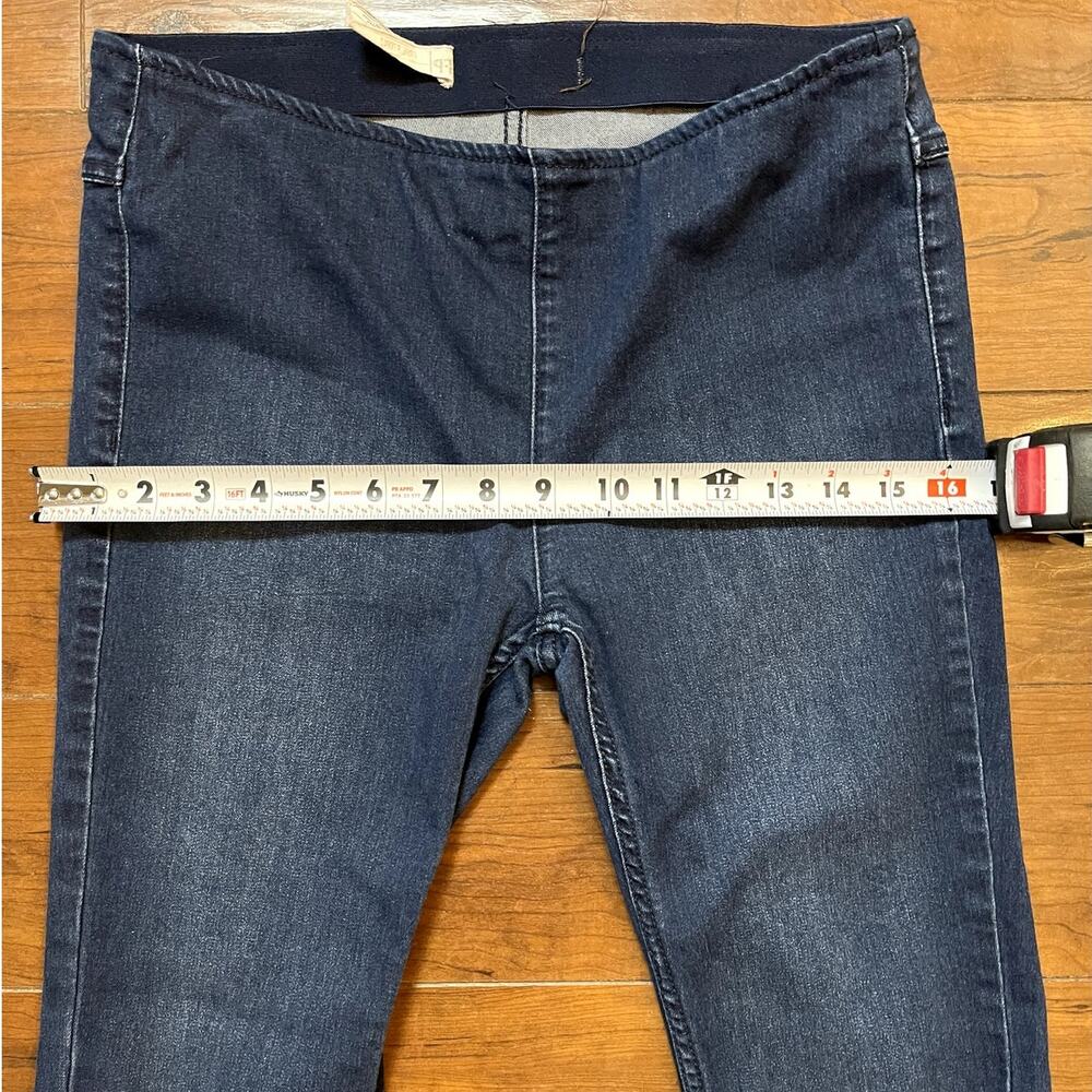 Free People Womens Pull On Flare Jeans Sz 28 Dark Wash MidRise Bell Bottom Denim - Picture 8 of 10